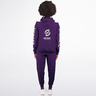 Womens Ziphoodie & Jogger - Purple Shield