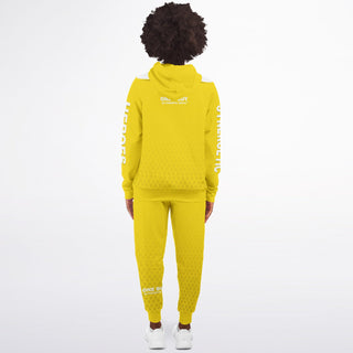 Womens Ziphoodie & Lettered Jogger - Yellow Sun