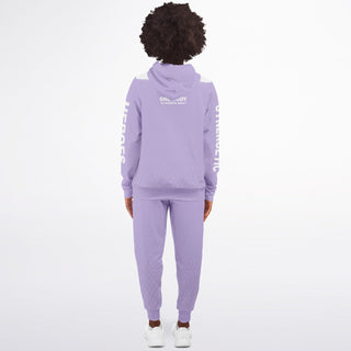 Womens Ziphoodie & Emblem Jogger - Lavender Mist