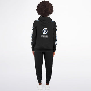 Womens Ziphoodie & Jogger - Obsidian Black - Synergetic Heroes