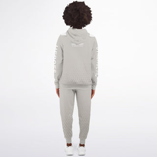 Womens Ziphoodie & Emblem Jogger - Jade White