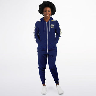 Womens Ziphoodie & Jogger - Midnight Blue - Synergetic Heroes