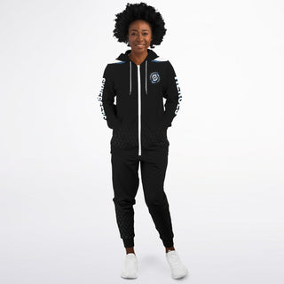 Womens Ziphoodie & Jogger - Obsidian Black - Synergetic Heroes