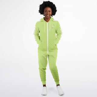 Womens Ziphoodie & Jogger - Harmony Green - Synergetic Heroes