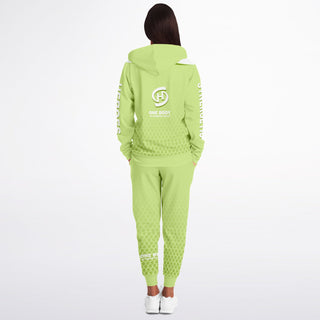 Womens Lettered Ziphoodie & Jogger - Harmony Green - Synergetic Heroes