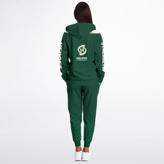 Womens Ziphoodie & Jogger - Emerald Green - Synergetic Heroes