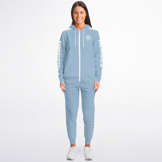 Womens Ziphoodie & Jogger - Angel Blue - Synergetic Heroes