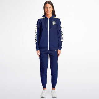 Womens Ziphoodie & Jogger - Midnight Blue - Synergetic Heroes