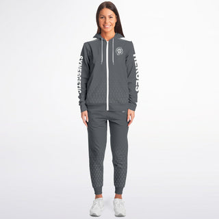 Womens Ziphoodie & Jogger - Shadow Gray - Synergetic Heroes