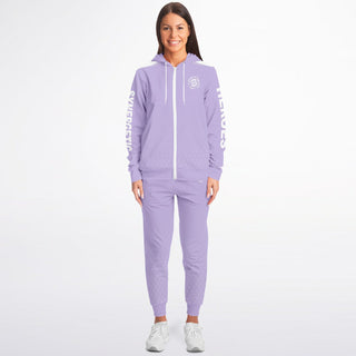 Womens Ziphoodie & Jogger - Lavender Mist - Synergetic Heroes