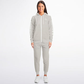 Womens Ziphoodie & Jogger - Jade White - Synergetic Heroes