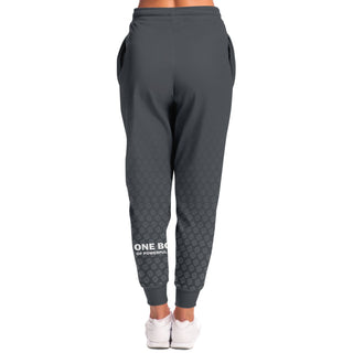 Womens Lettered Jogger - Shadow Gray - Synergetic Heroes