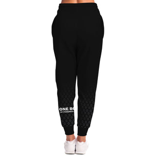 Womens Lettered Jogger - Obsidian Black - Synergetic Heroes