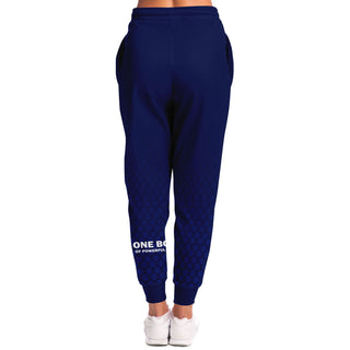 Womens Lettered Jogger - Midnight Blue - Synergetic Heroes