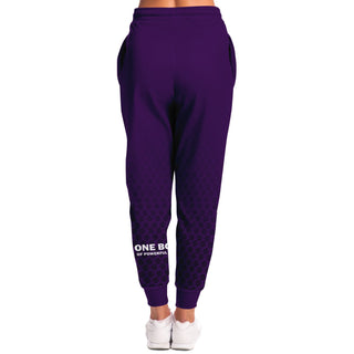 Womens Lettered Jogger - Purple Shield