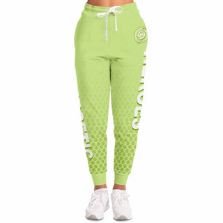 Womens Lettered Joggers - Harmony Green - Synergetic Heroes