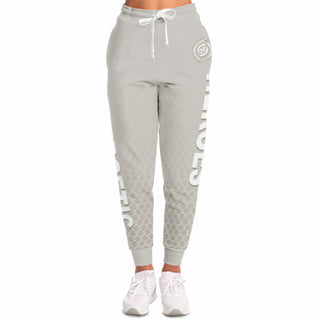 Womens Lettered Jogger - Jade White - Synergetic Heroes