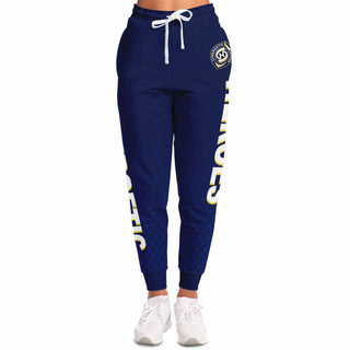 Womens Lettered Jogger - Midnight Blue - Synergetic Heroes