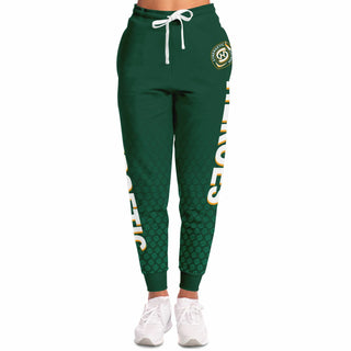 Womens Lettered Jogger - Emerald Green - Synergetic Heroes