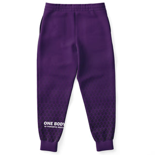 Womens Lettered Jogger - Purple Shield