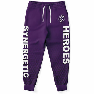 Womens Lettered Jogger - Purple Shield