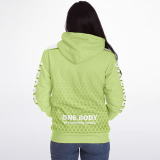 Womens Microfleece Ziphoodie - Harmony Green - Synergetic Heroes