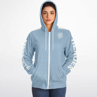 Womens Microfleece Ziphoodie - Angel Blue - Synergetic Heroes