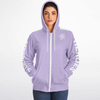 Womens Microfleece Ziphoodie - Lavender Mist - Synergetic Heroes