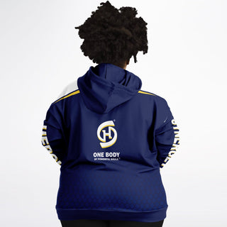 Womens Plus-size Hoodie - Midnight Blue - Synergetic Heroes