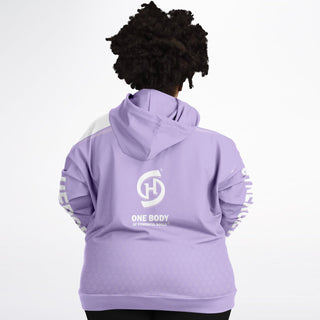 Womens Plus-size Hoodie - Lavender Mist - Synergetic Heroes