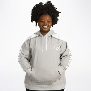 Womens Plus-size Hoodie - Jade White - Synergetic Heroes