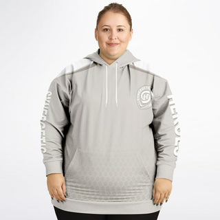 Womens Plus-size Hoodie - Jade White - Synergetic Heroes