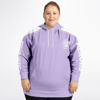 Womens Plus-size Hoodie - Lavender Mist - Synergetic Heroes