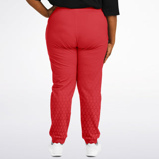 Womens Plus-size Jogger - Fire Red - Synergetic Heroes