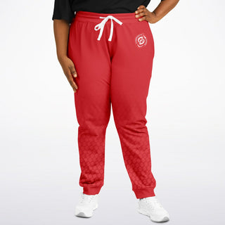 Womens Plus-size Jogger - Fire Red - Synergetic Heroes