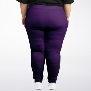 Womens Plus-size Jogger - Purple Shield