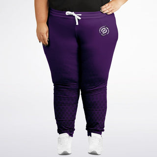 Womens Plus-size Jogger - Purple Shield