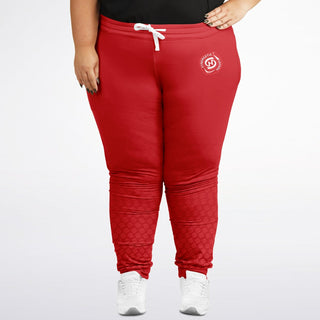 Womens Plus-size Jogger - Fire Red - Synergetic Heroes