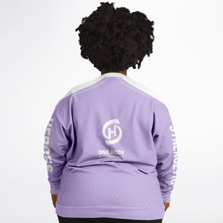 Womens Athletic Plus-size Sweatshirt - Lavender Mist