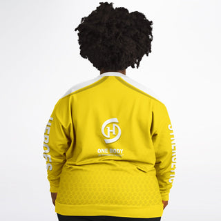 Womens Athletic Plus-size Sweatshirt - Yellow Sun