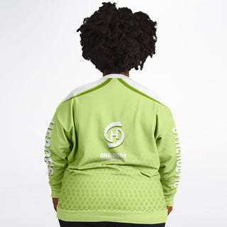 Womens Athletic Plus-size Sweatshirt - Harmony Green