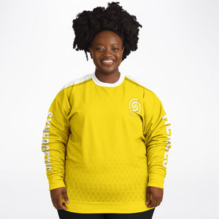 Womens Athletic Plus-size Sweatshirt - Yellow Sun