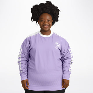 Womens Athletic Plus-size Sweatshirt - Lavender Mist