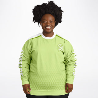 Womens Athletic Plus-size Sweatshirt - Harmony Green