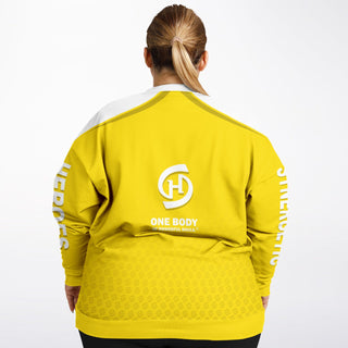 Womens Athletic Plus-size Sweatshirt - Yellow Sun