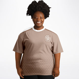 Womens Plus-size T-Shirt - Taupe Stone - Synergetic Heroes