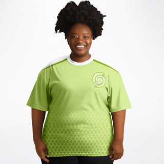 Womens Plus-size T-Shirt - Harmony Green - Synergetic Heroes