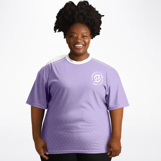 Womens Plus-size T-Shirt - Lavender Mist - Synergetic Heroes