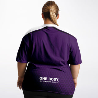 Womens Plus-size T-Shirt - Purple Shield