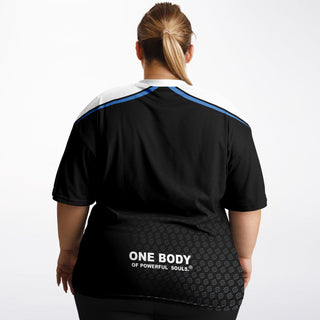 Womens Plus-size T-Shirt - Obsidian Black - Synergetic Heroes